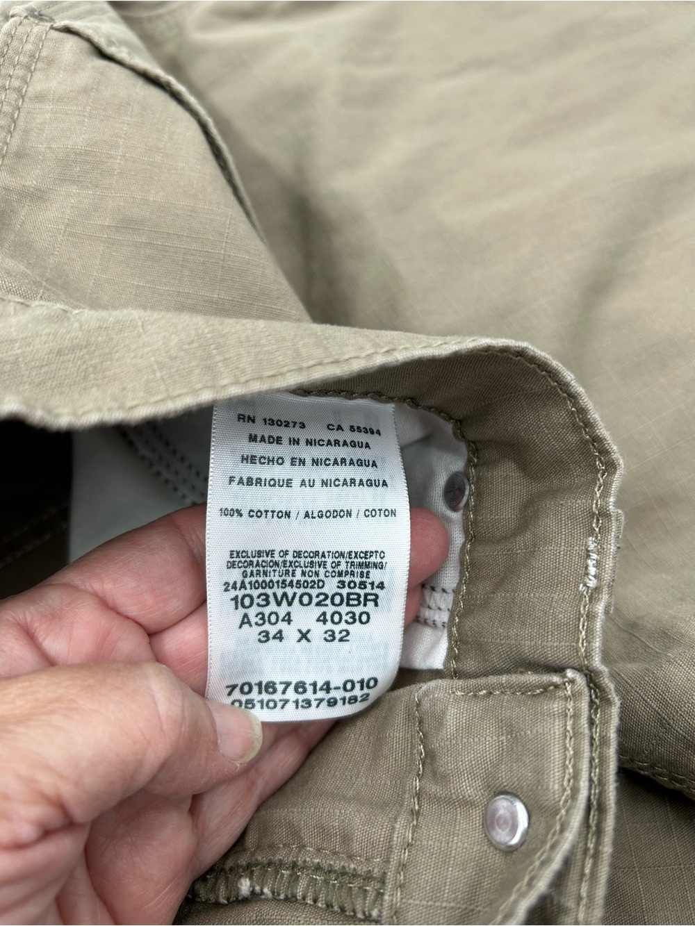 Wrangler Riggs Men's Carpenter Pants in Khaki 34x32 - Picture 6 of 9